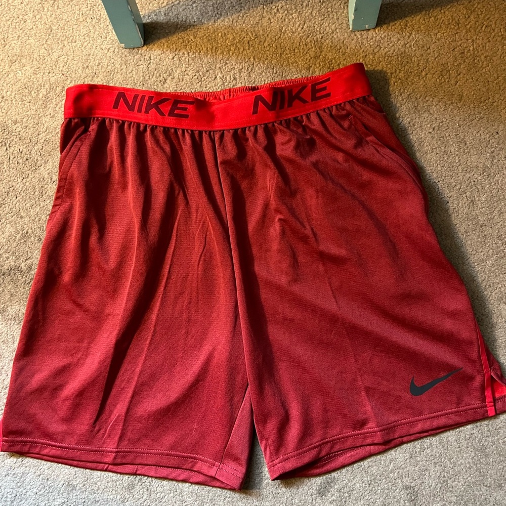 Mens red Nike shorts